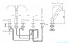 Kohlman Dexame 5-otworowa bateria wannowa QB242D